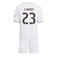 Real Madrid Ferland Mendy #23 Domáci Detský futbalový dres 2025-26 Krátky Rukáv (+ trenírky)
